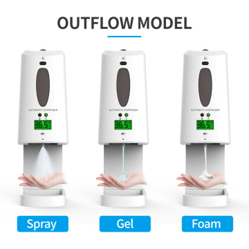 Automatic Dispenser Wall Mounted Floor Stand Intelligent Infrared Sensor Human Body Temperature Non Contact Soap Dispenser